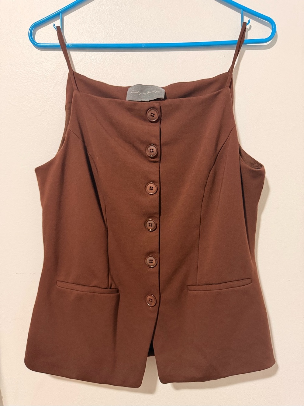 NWOT Chocolate Brown Anthropologie Top Size Medium